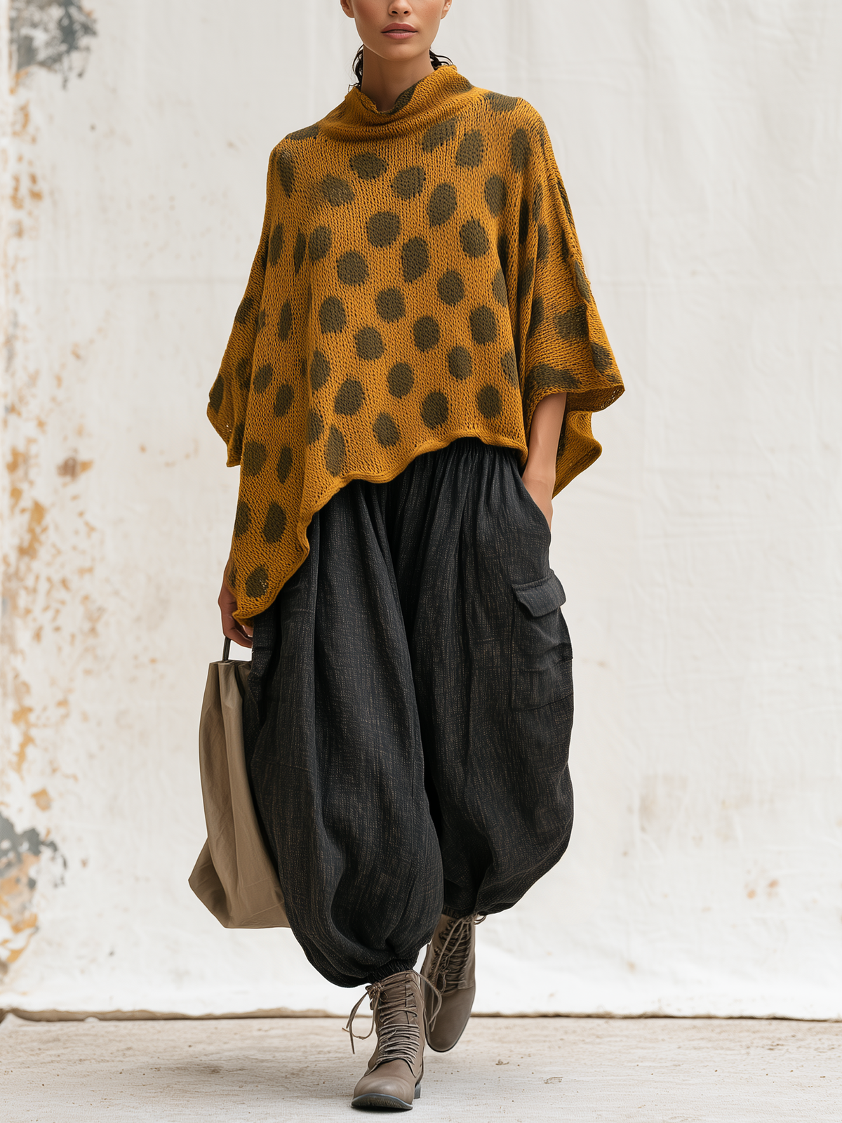 Polka Dot Knit & Woven Set