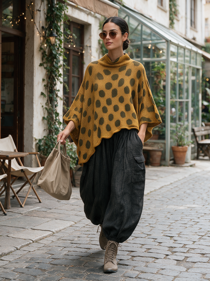 Polka Dot Knit & Woven Set