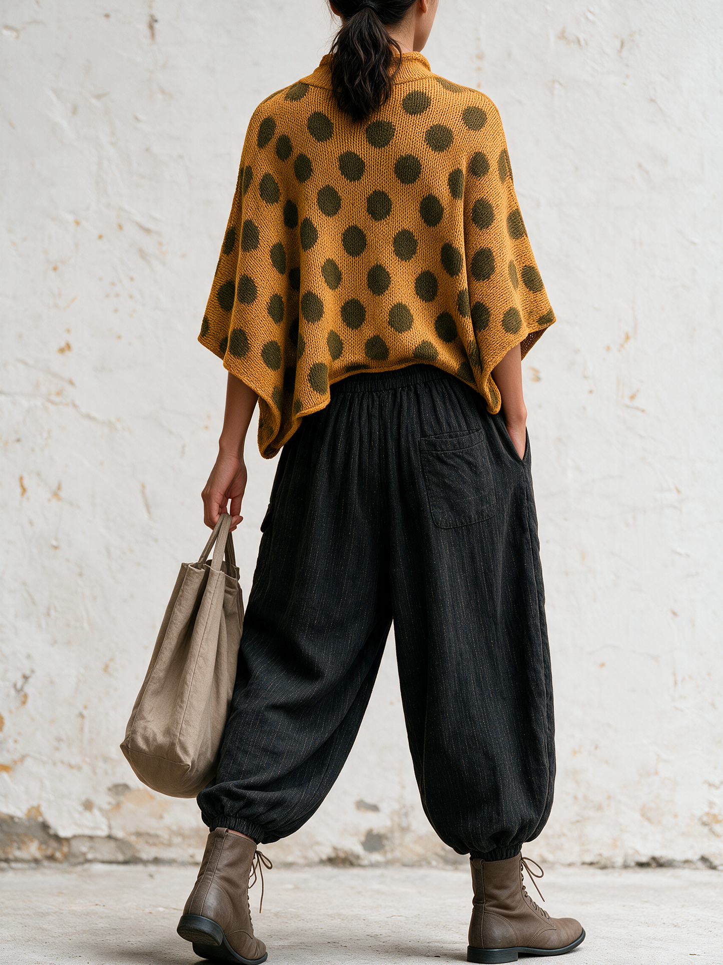 Polka Dot Knit & Woven Set
