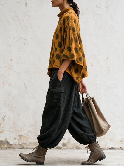 Polka Dot Knit & Woven Set